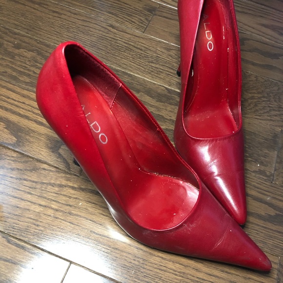 Aldo red pumps, size 38 - Picture 2 of 3